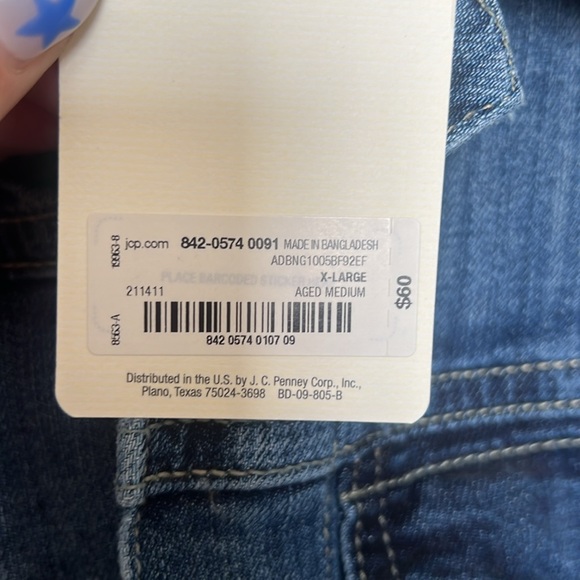 Distressed, denim jacket. - Picture 6 of 6